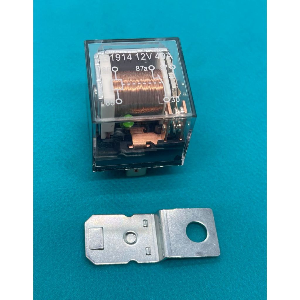Relay 12V / Riley 40A / 5 Kaki / 5 Pin