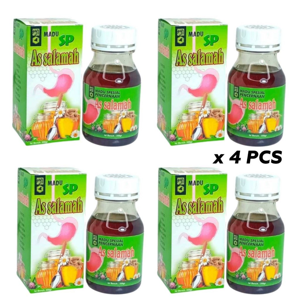 4 PCS Madu As Salamah SP Special Pencernaan – Madu Herbal Untuk Permasalahan Lambung Dan Pencernaan