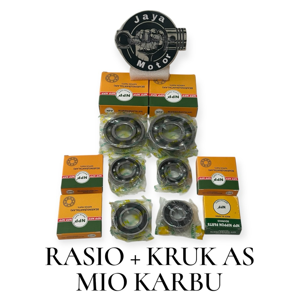 Bearing mesin rasio plus kruk as Mio Karbu Lama Sporty Smile Nouvo Npp