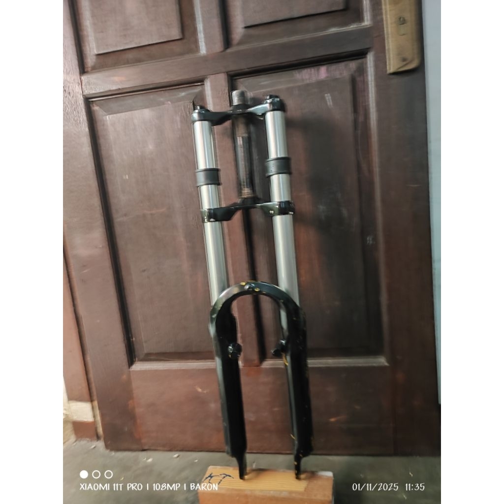 fork zoom gordo 650 26 QR double crown doublecrown DC big stachion od 38 mirip fox 40 preload belum 