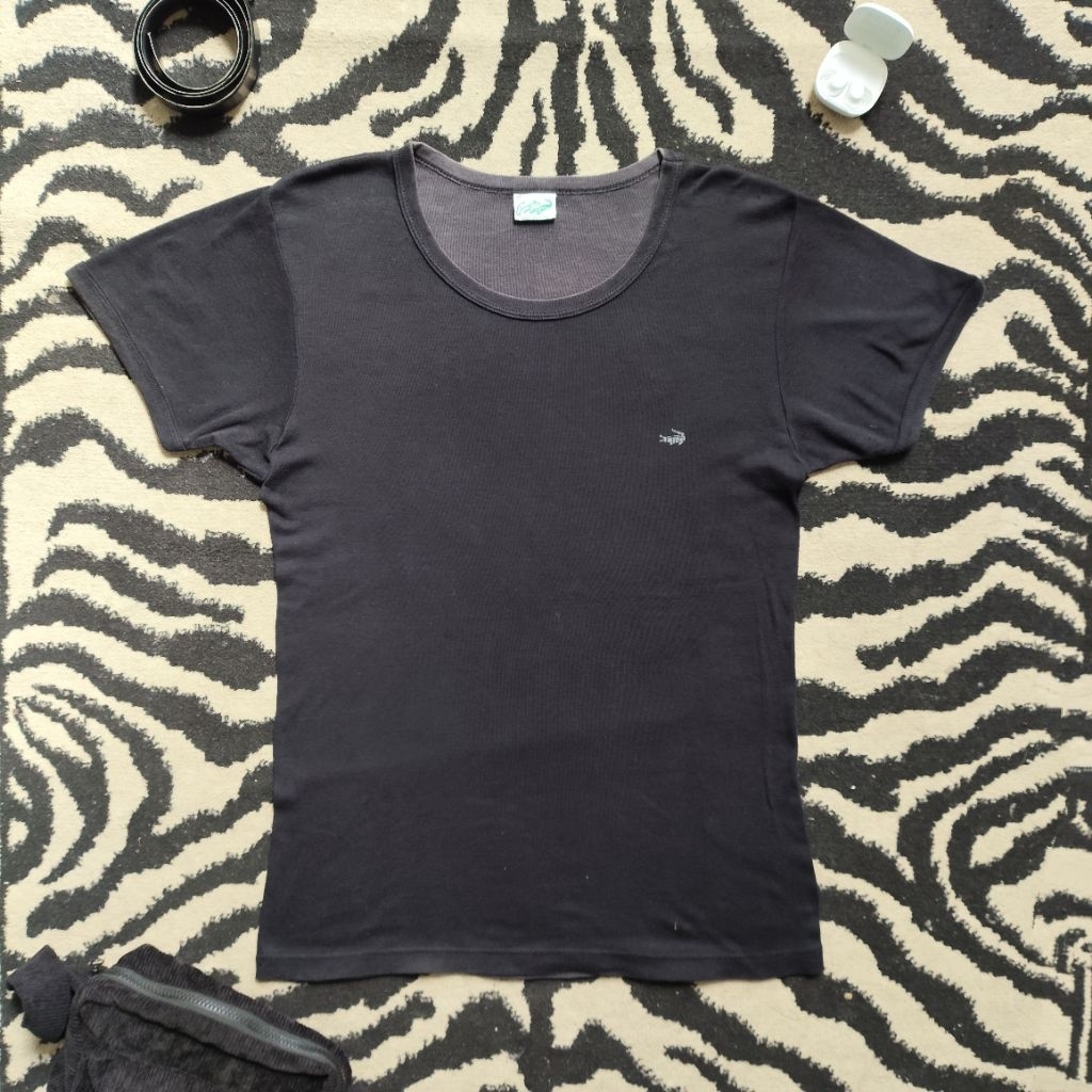 Kaos Crocodile Hitam Polos Original