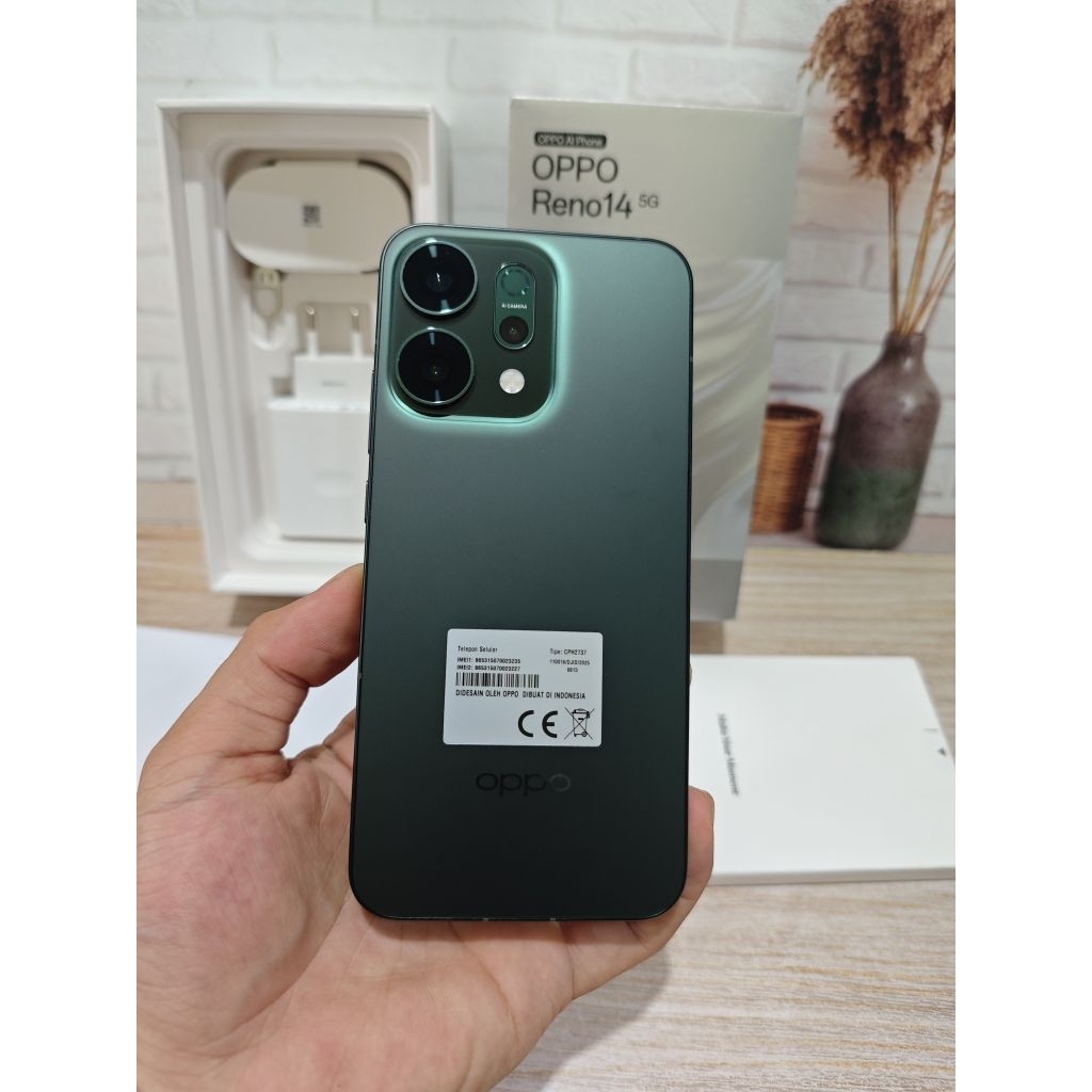 Oppo reno 14 5g 12/256 garansi resmi second