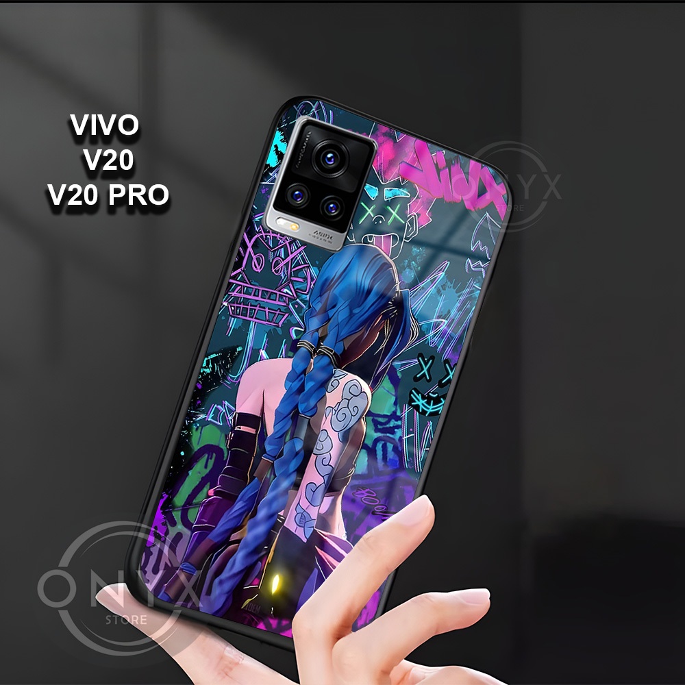 [W08] Softcase VIVO V20/V20 PRO Softcase Kaca Kilau Glossy | Kesing Vivo Motif Valo | Case Vivo VIVO