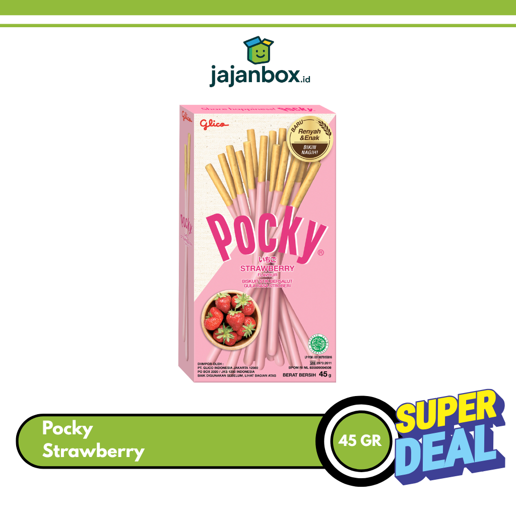 Glico Pocky Strawberry 45 GR