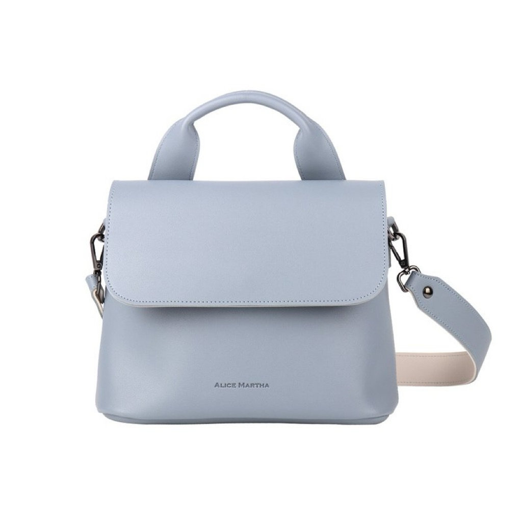 Alice Martha Made in Korea Sling Bag Tas Kuliah baby blue