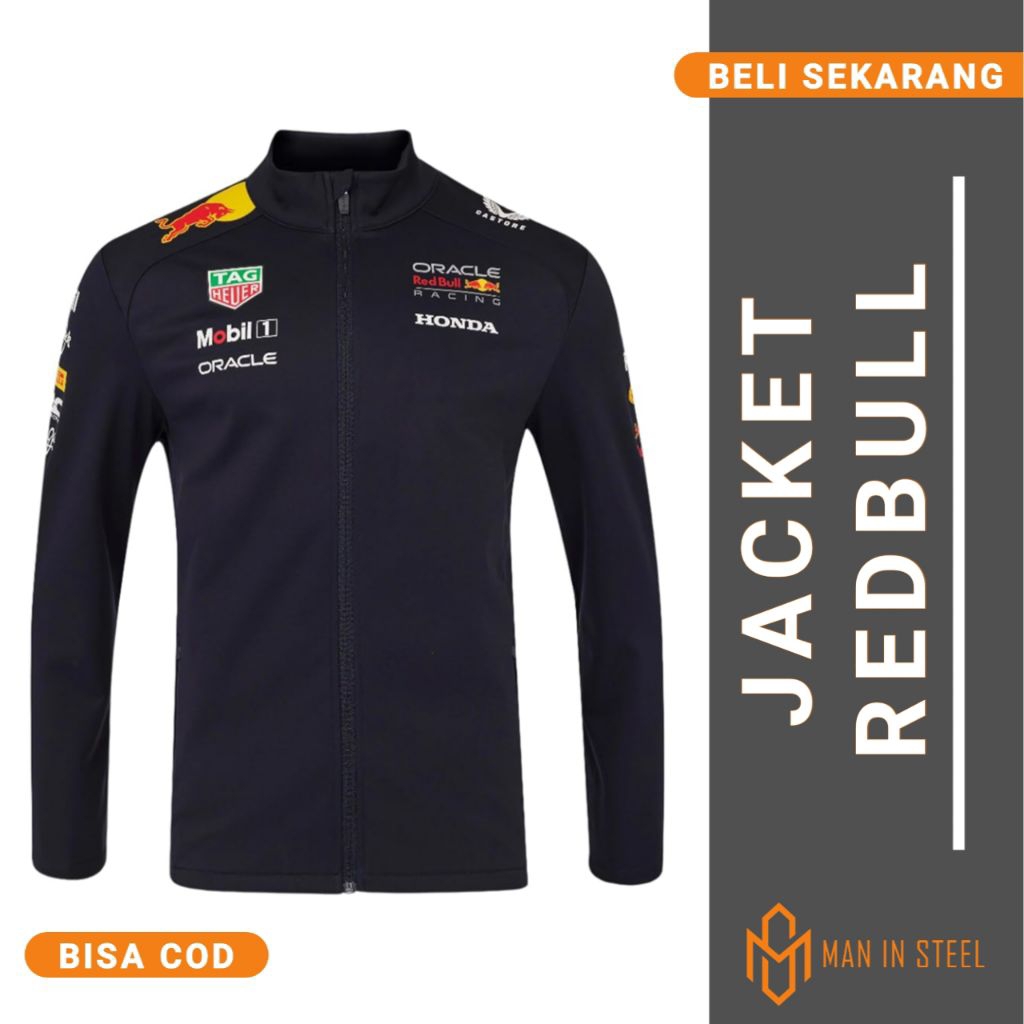 Jacket Racing F1 Style Pria Premium Navy 25