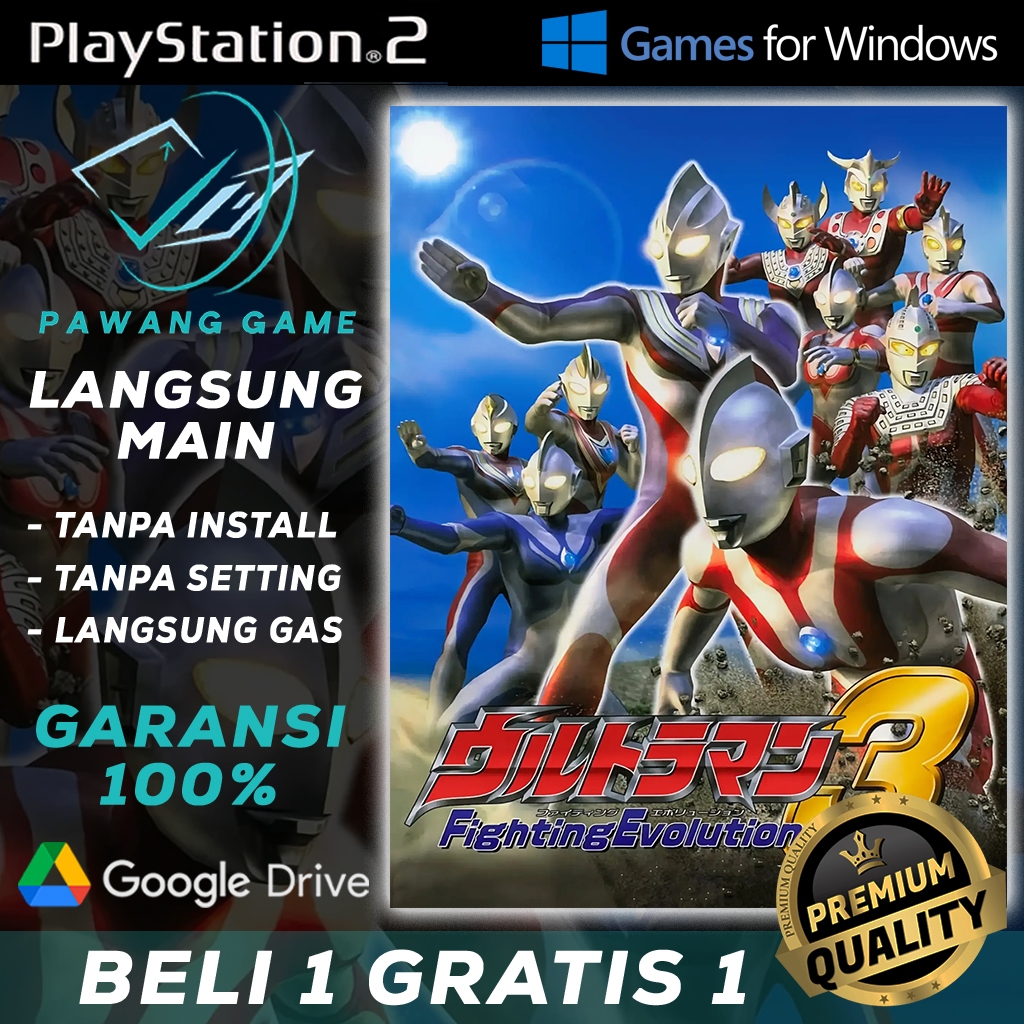 Ultraman Fighting Evolution 3 (Japan) | Langsung Main Tanpa Install & Tanpa Setting | PC GAME | GAME