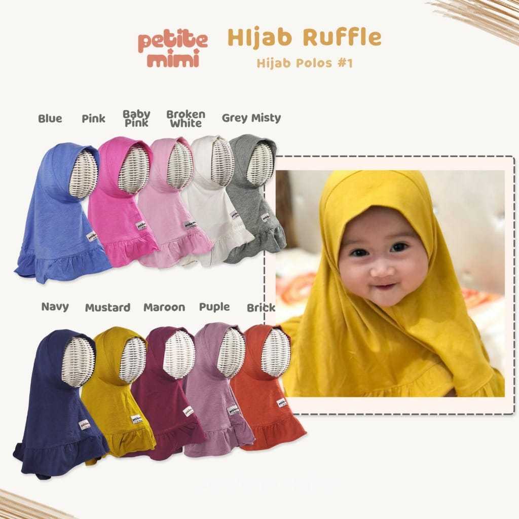 PETITE MIMI - Baby hijab Ruffle / Pita