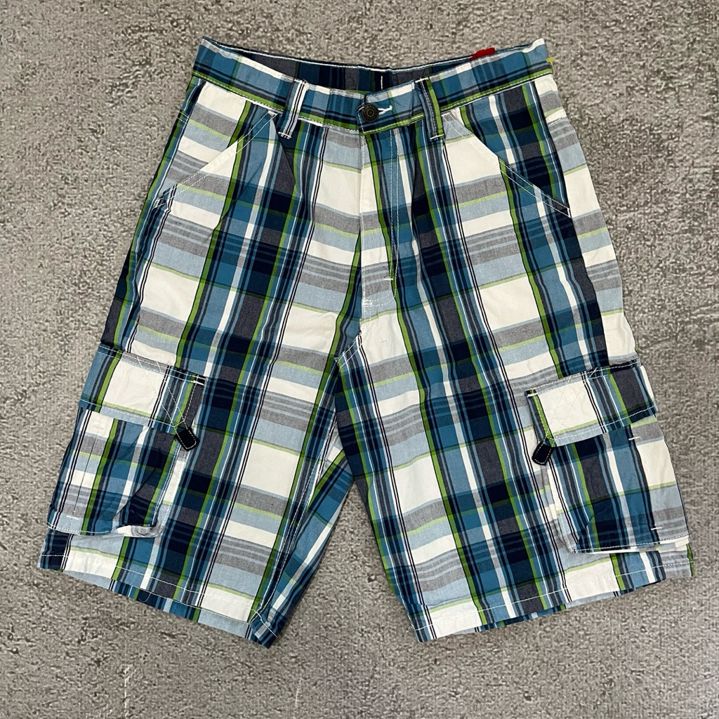 Wrangler Plaid Cargo Shorts