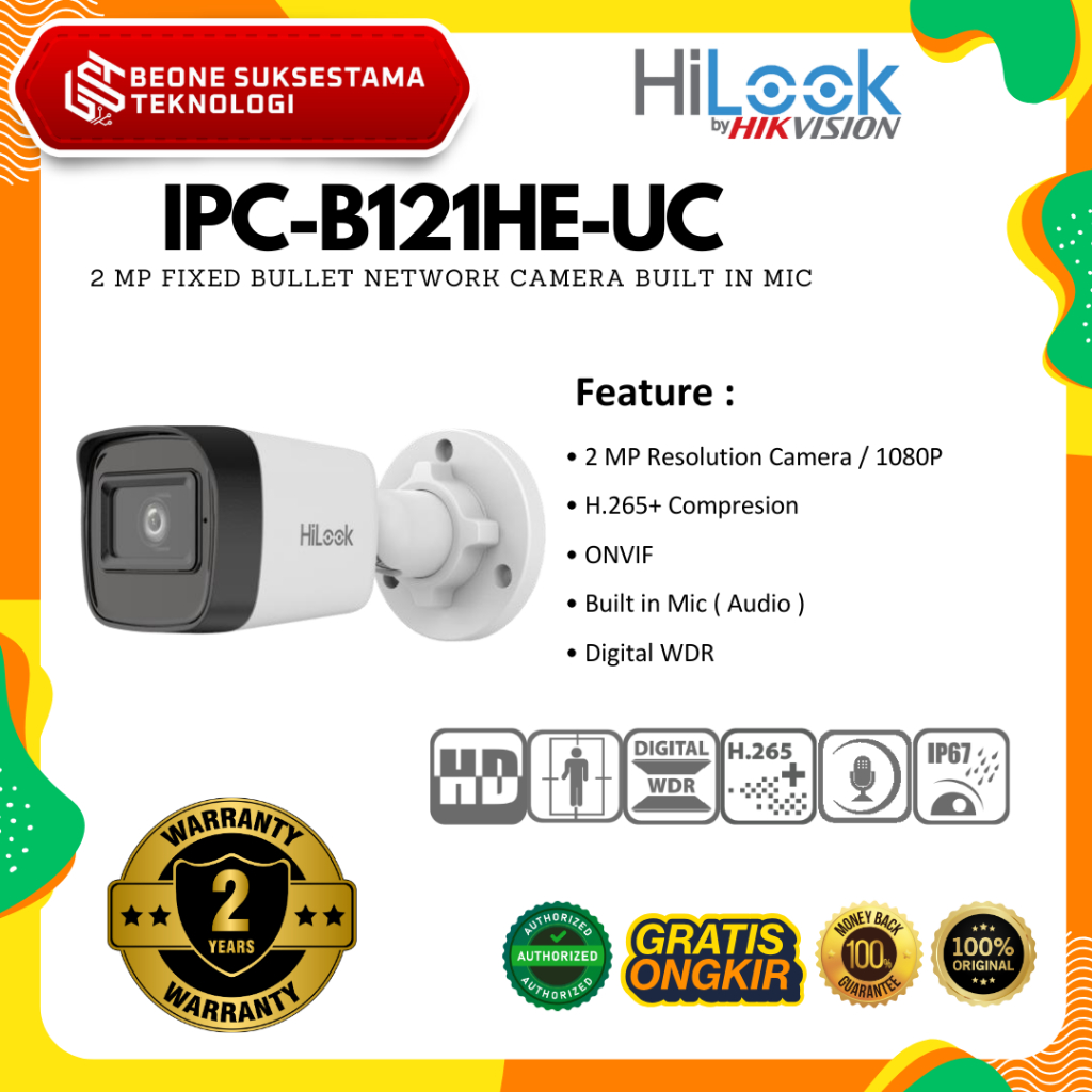 Kamera Keamanan IMOU Ranger S2 4MP 1/2.7” 3.6mm 10m 256GB