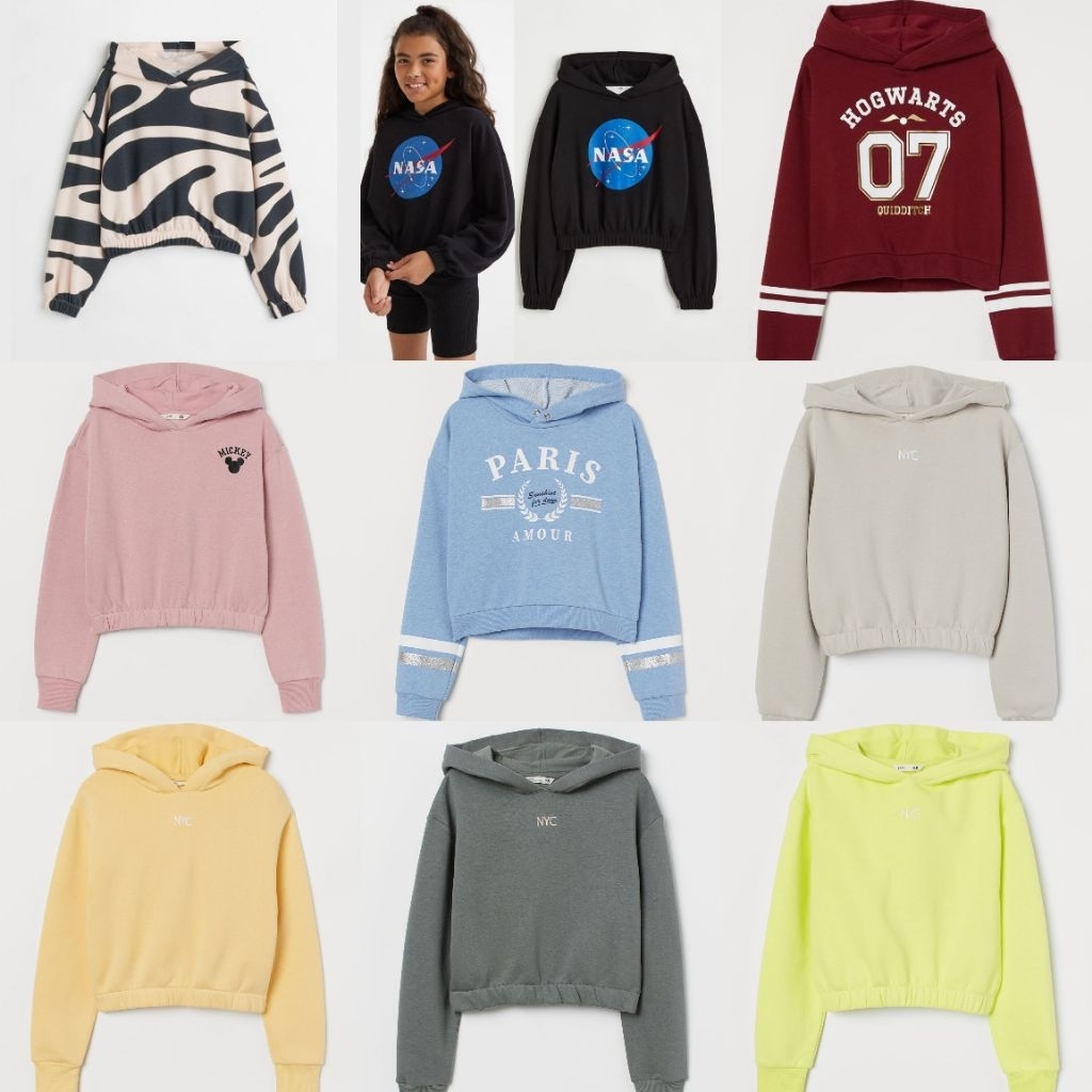 sweatshirt hoodie anak perempuan hm