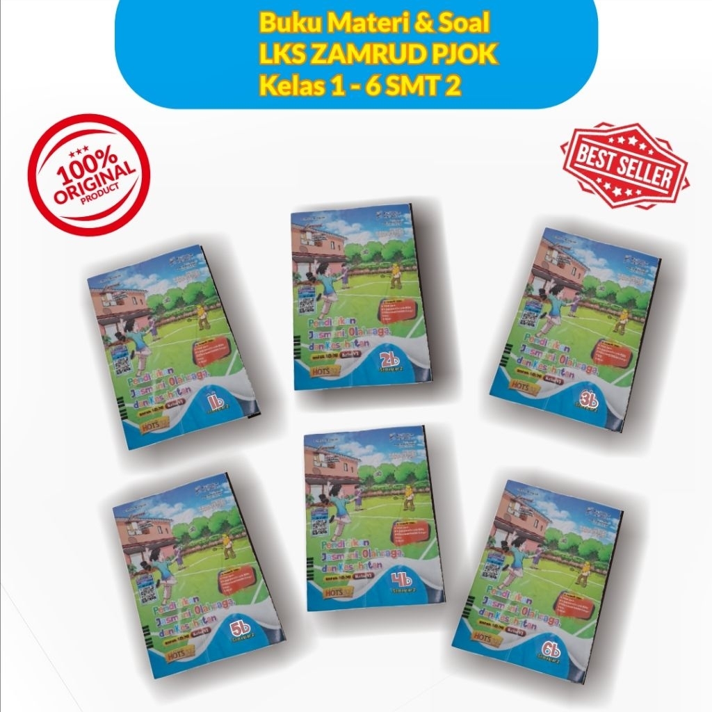 LKS ZAMRUD PJOK(Penjasorkes) Kelas 1 - 6 SD Semester 2 Kurikulum Merdeka