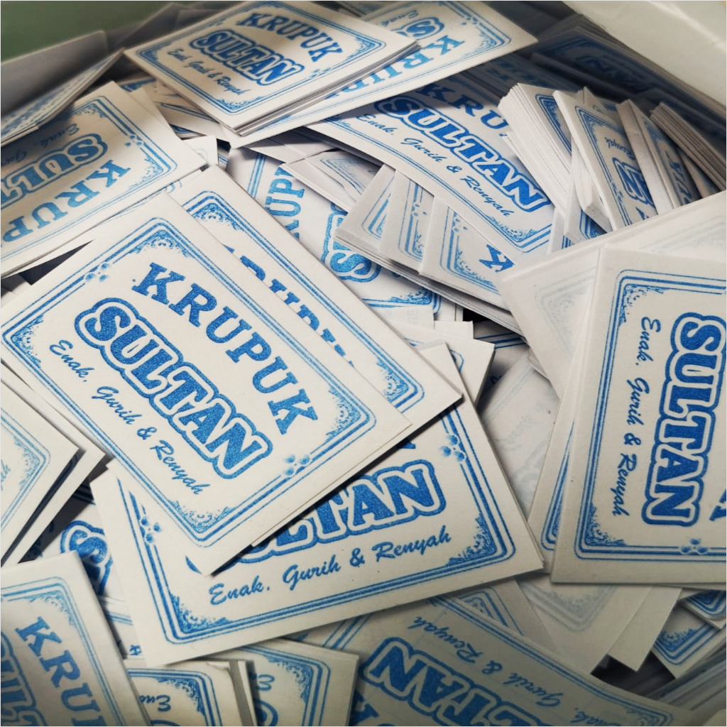 CAP LABEL krupuk [label krupuk bawang - krupuk kulit  - krupuk rambak  - cap cap makanan ringan]