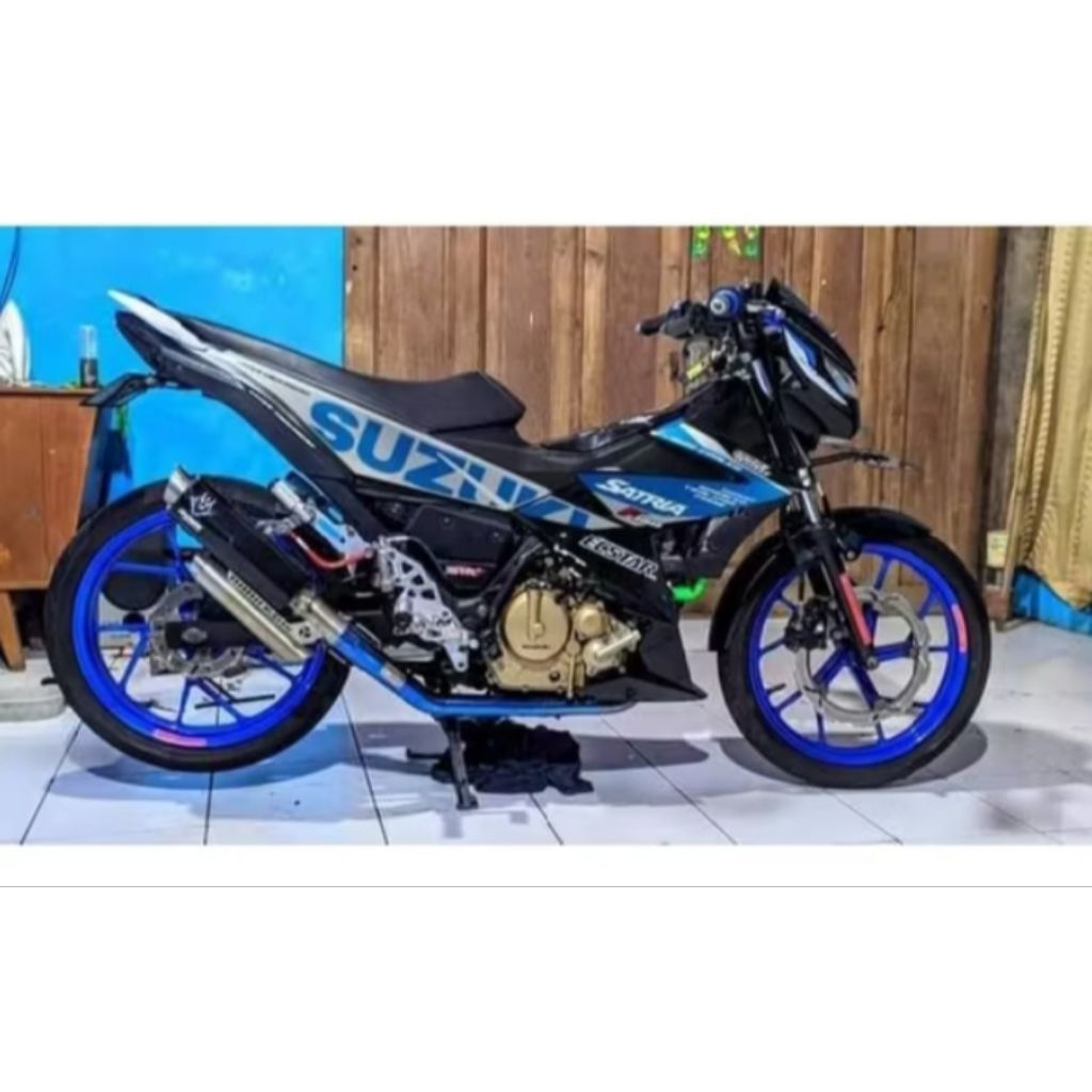 Busa+kulit jok motor satria fu injeksi model roadrace _ Busa jok motor satria fu injeksi