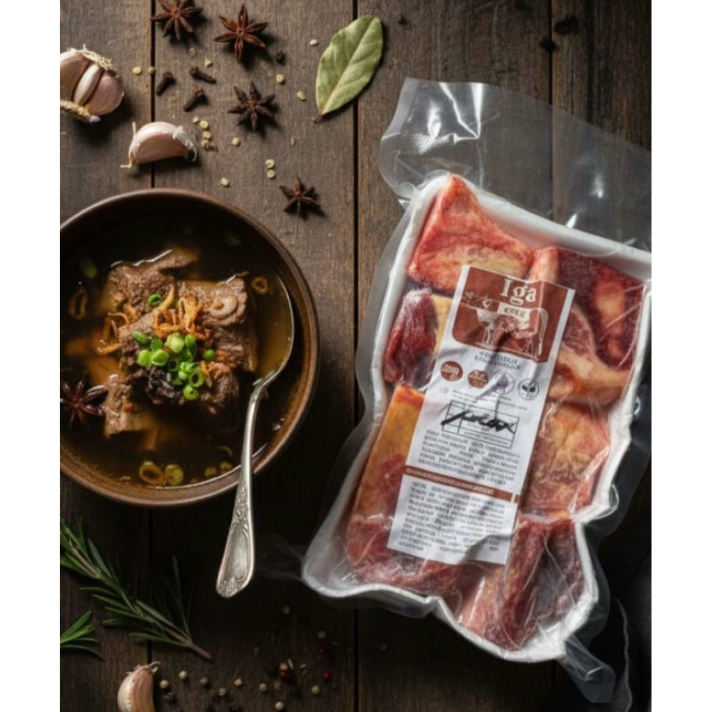 iga sapi / short beef ribs rack/ iga sapi tebal daging 1kg