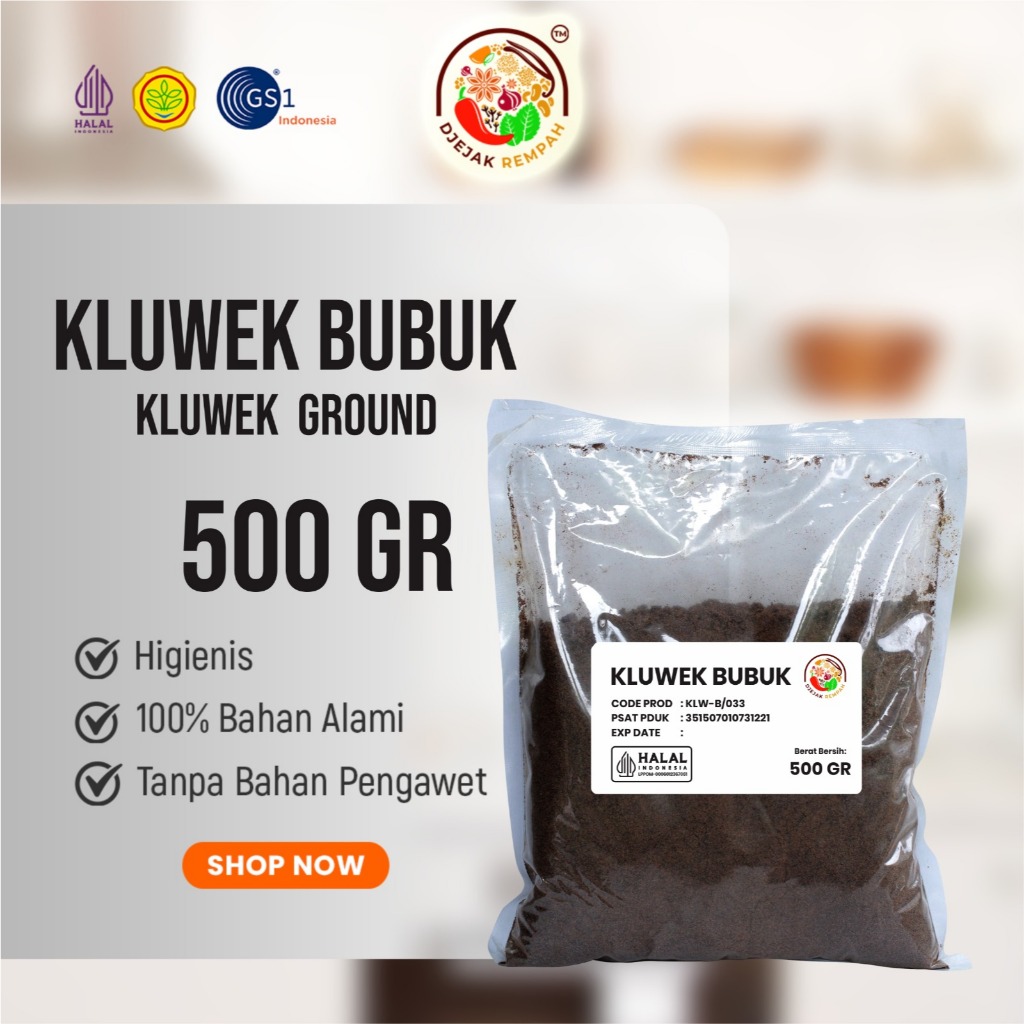 Kluwek Bubuk / Kluwek Powder (Kemasan 100 Gr - 500 Gr)