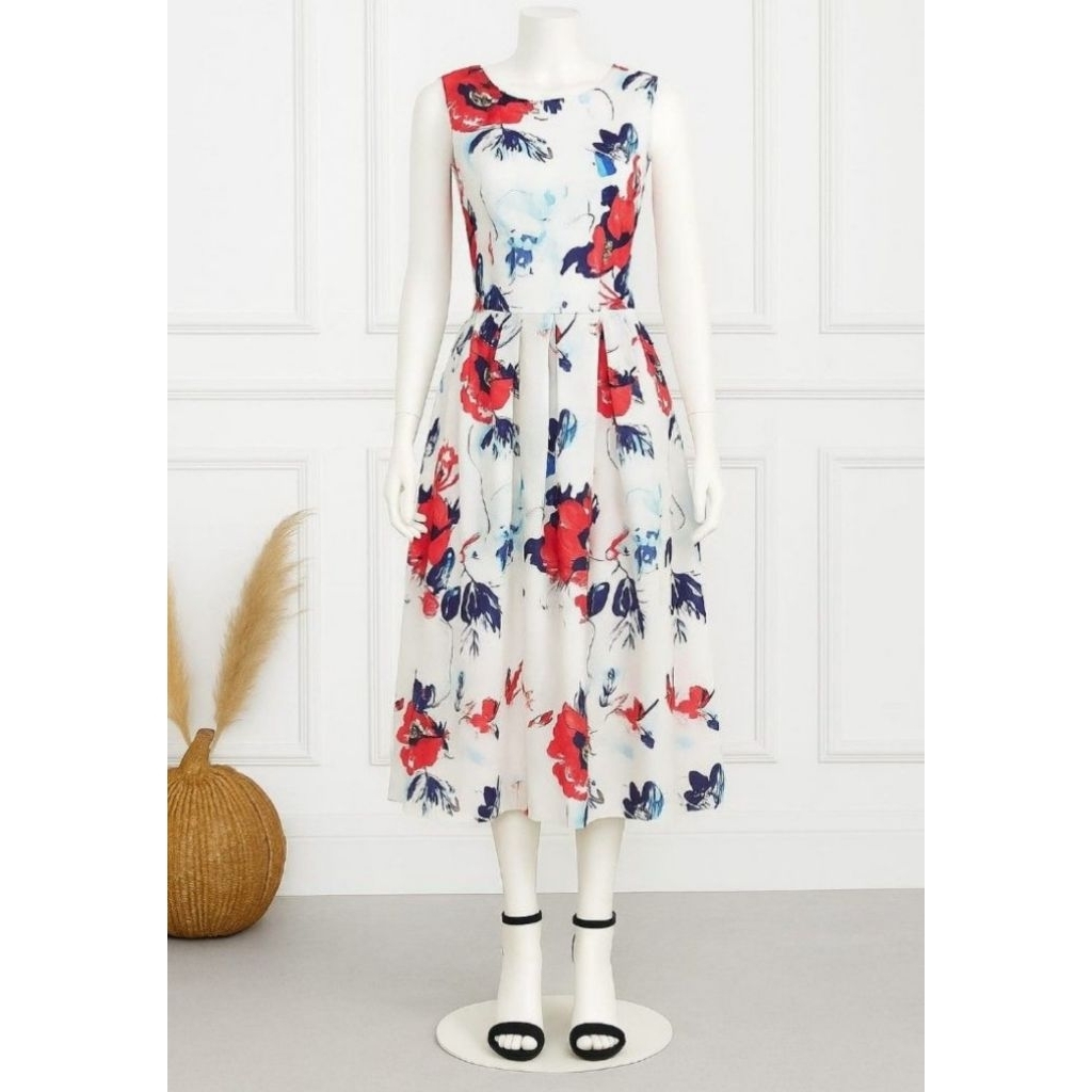 KOREAN FLOWERS DRESS XXL ( NEW ) | GAUN KOREA MOTIF BUNGA