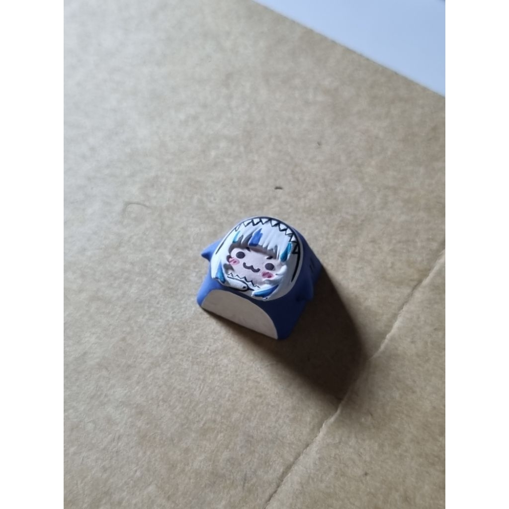 Keycaps Artisan Gawr Gura Hololive Miniatur