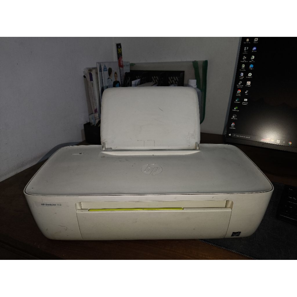 Printer HP DeskJet 1112 + Catridge Lengkap (Tinggal Refill Tinta Aja)
