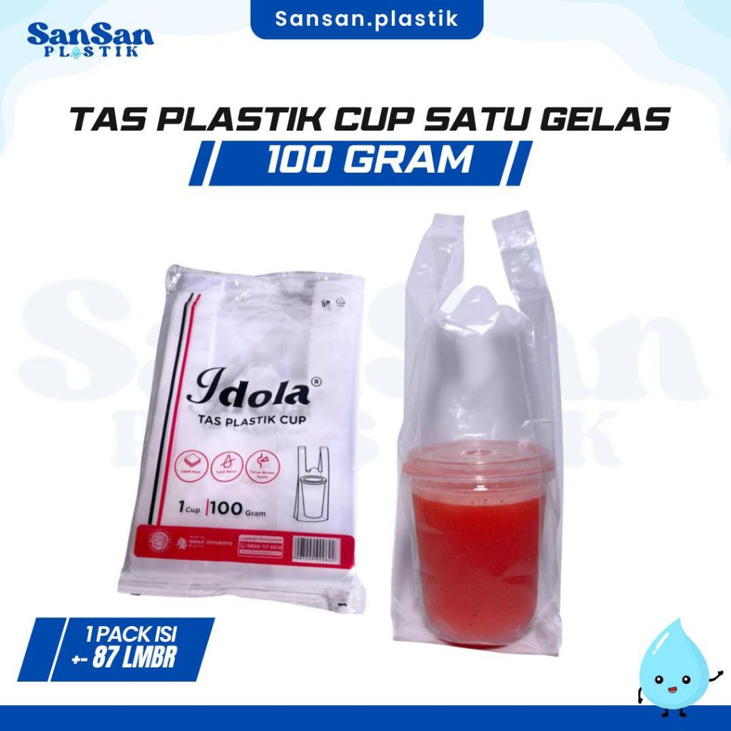 Kantong Plastik PE 10 Idola / kantong PE satu gelas