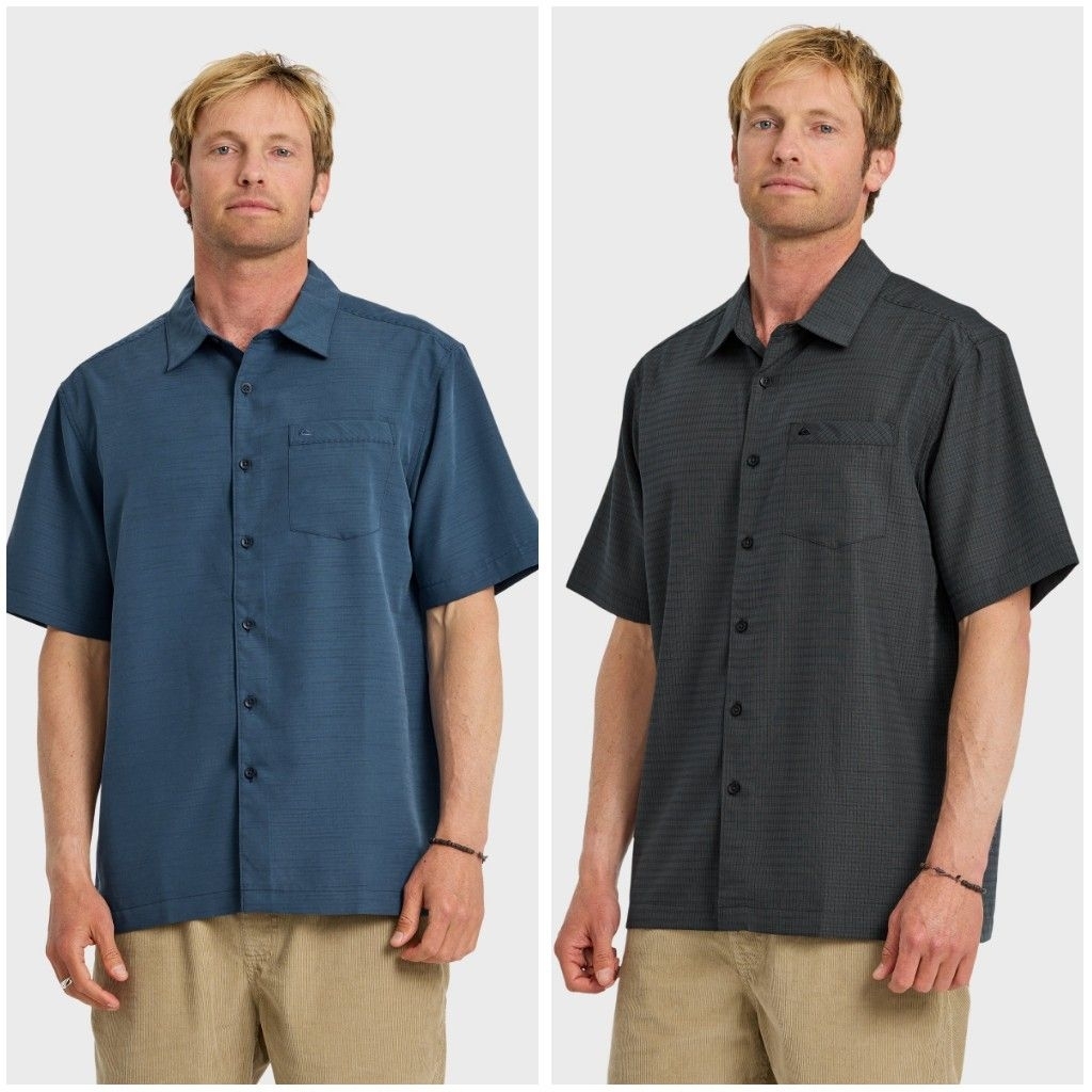 Kemeja Quicksilver Short Sleeve Kemeja Pendek Kemeja Lengan Pendek Pria