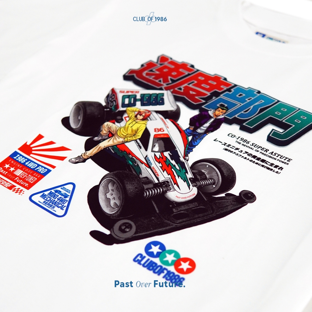 CLUB of 1986 NOSTALGIC T-SHIRT SPEED DIVISION  / Kaos Tamiya Mini 4WD Retro Vintage Cotton 24s