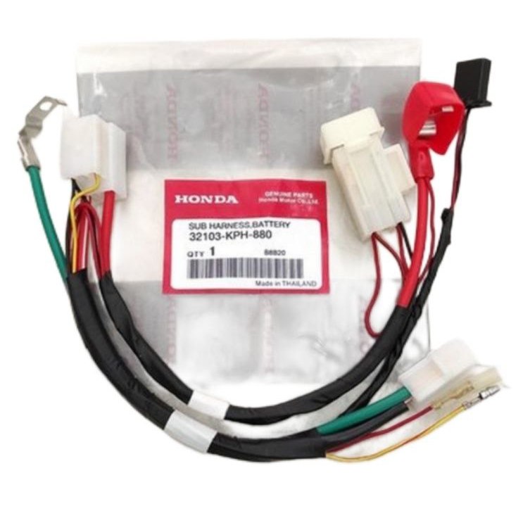 KABEL AKI BATEREI ASSY KOMPLIT KPH KARISMA, SUPRA X 125 ASLI BARU HONDA
