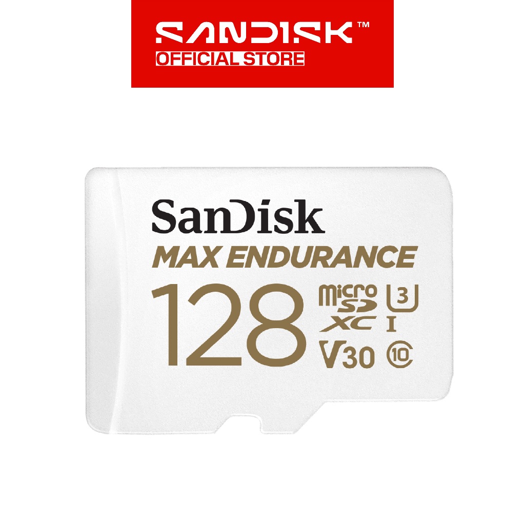 SANDISK microSDXC Max Endurance 128GB 4K Ultra HD (Up to 100MB/s) for CCTV IP Cam Video Monitoring
