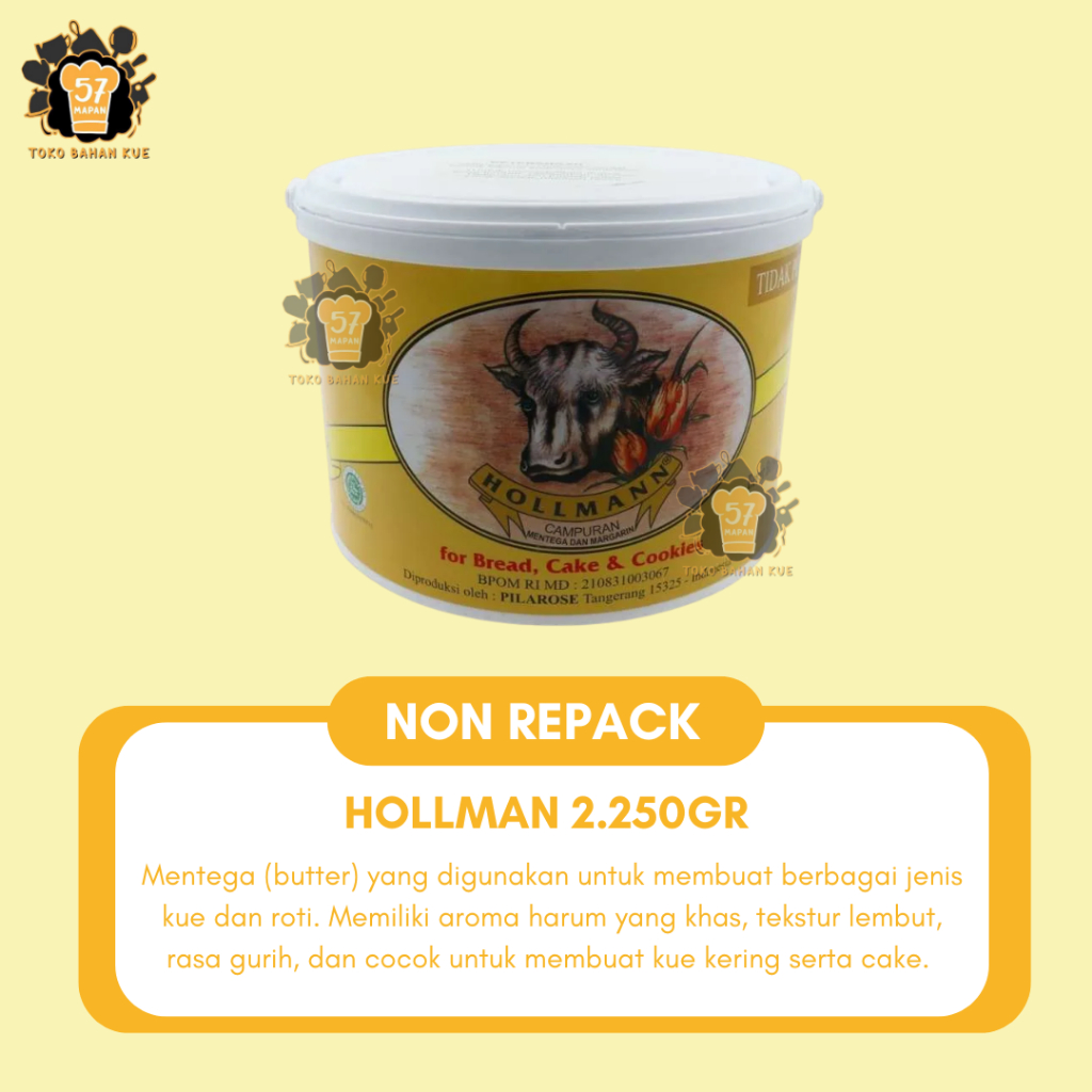 [PAIL = 2.25 KG] BUTTER HOLLMAN 2.25 KG