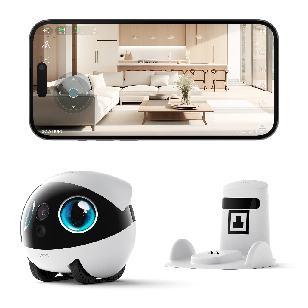 ENABOT EBO Air 2S Smart Companion Robot 2.5K Home Patrol
