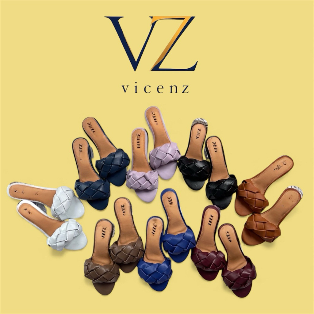 sandal hak kepang kaca 5 cm