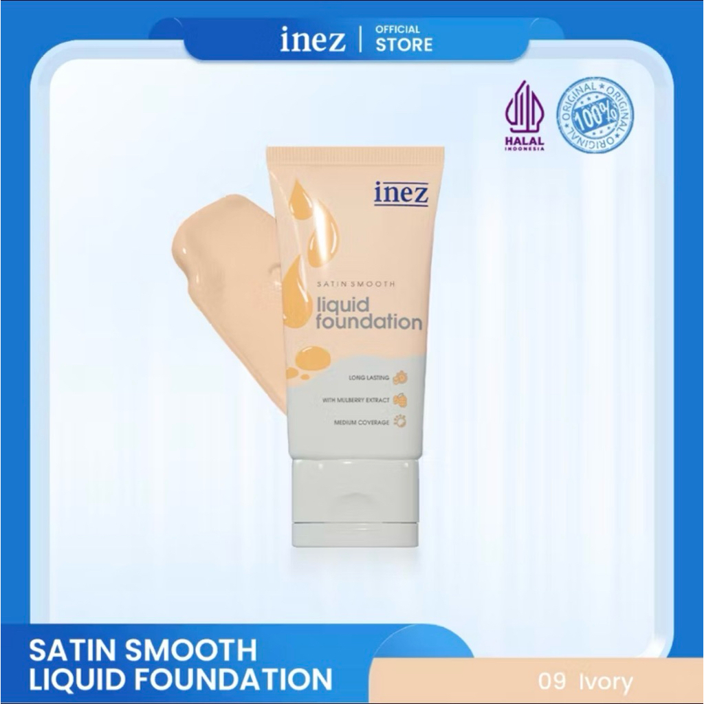 inez satin foundation 09 ivory