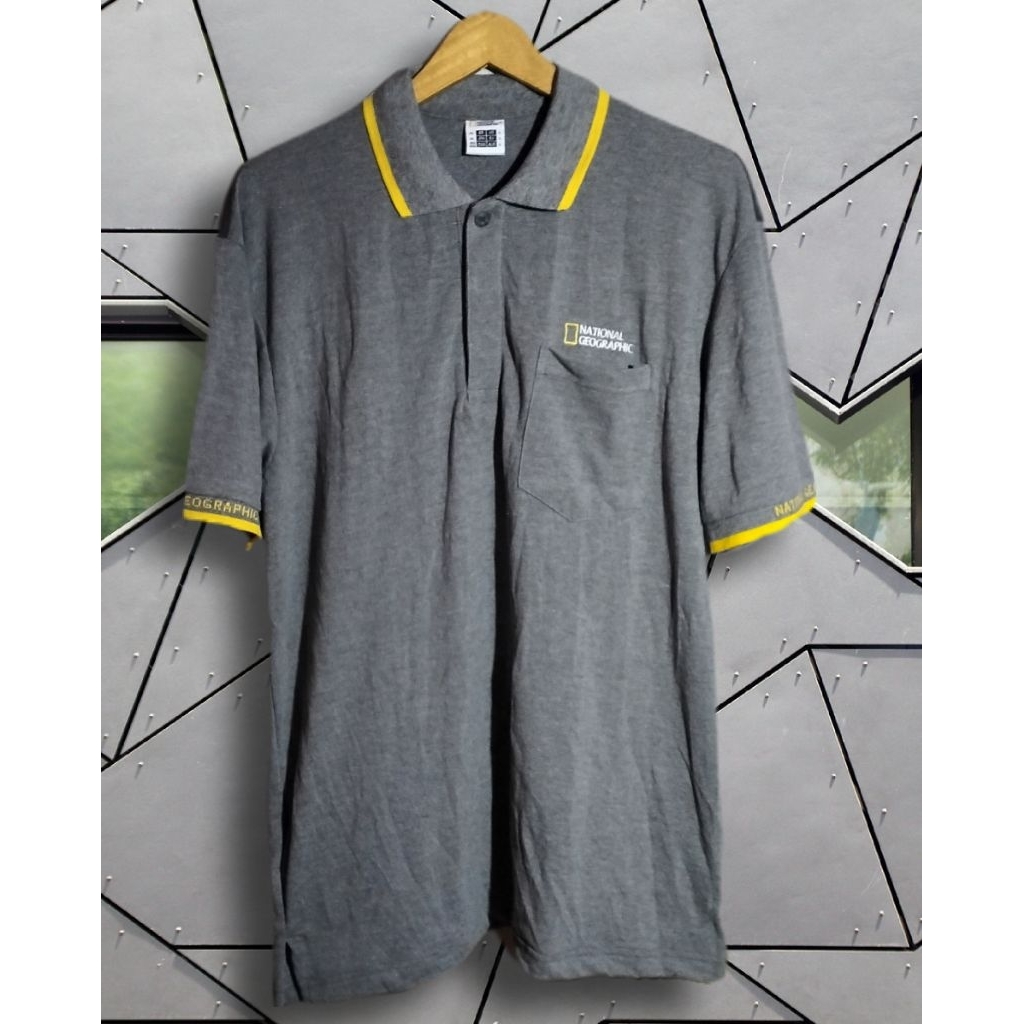 national geografi polo t-shirt kaos second/preloved/branded