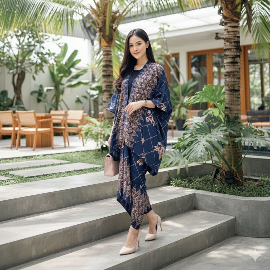 Set Kebaya Prada Outfit Kondangan Modern Outfit Baju Kondangan One Set Batik Outer Rok Lilit