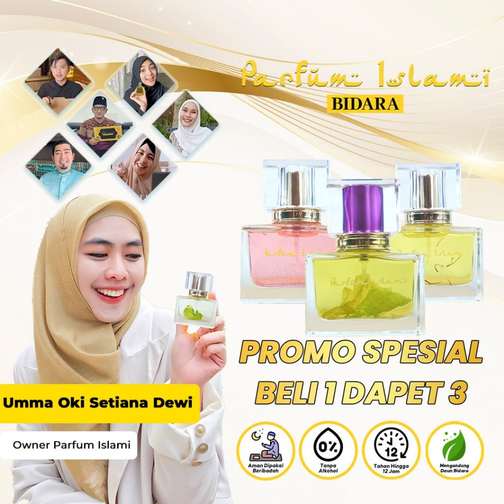 PROMO PARFUM ISLAMI SPESIAL EDITION BIDARA - Parfum Premium BIDARA yang jadi Parfum Favoritnya Para 