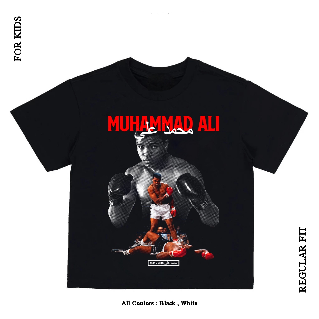 Kaos Anak Muhammad Ali Tshirt Cotton Premium - Baju Anak