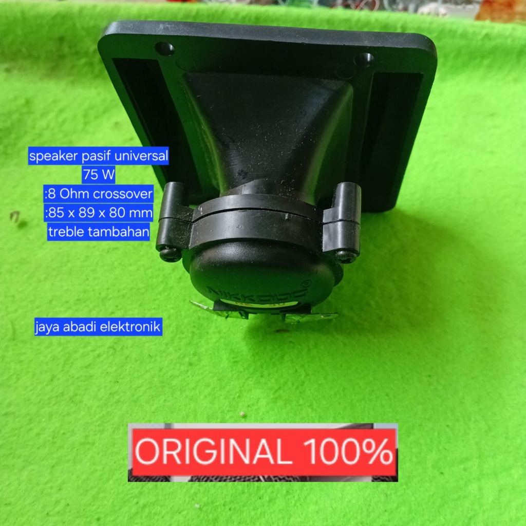 H83 SPEAKER ORI 100% AUDAX TWEETER SUARA JERNIH NATURAL HORN TWEETER TREBLE TREBEL KOTAK 7.5CM WALET