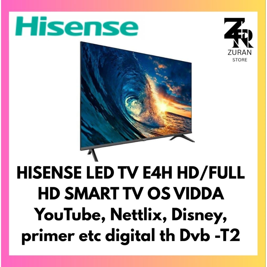 HISENSE 43E4H FHD SMART TV BEZZELESS 43 inch
