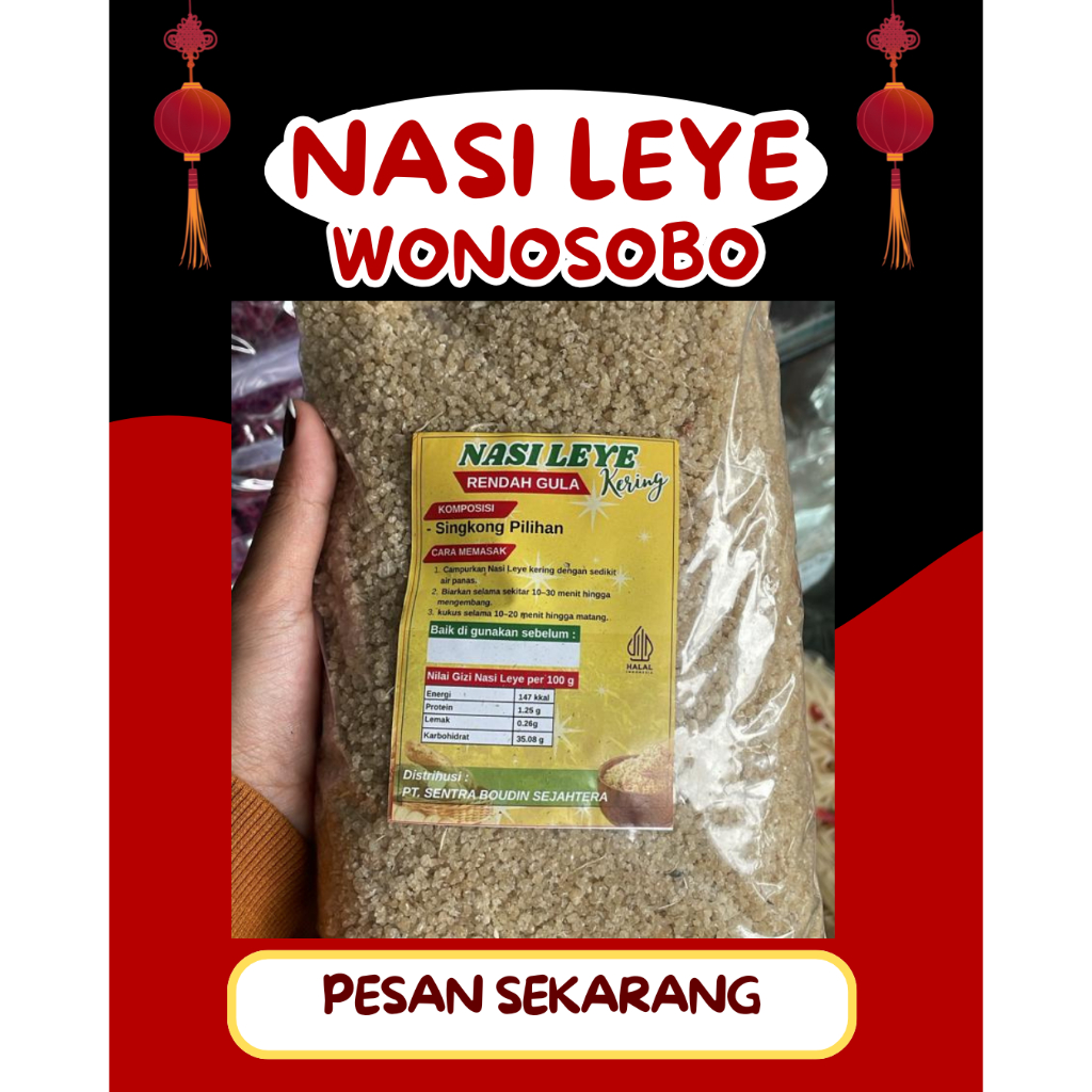 1KG NASI LEYE BERAS DIET LEYE OYEK LEYE TIWUL SINGKONG WONOSOBO