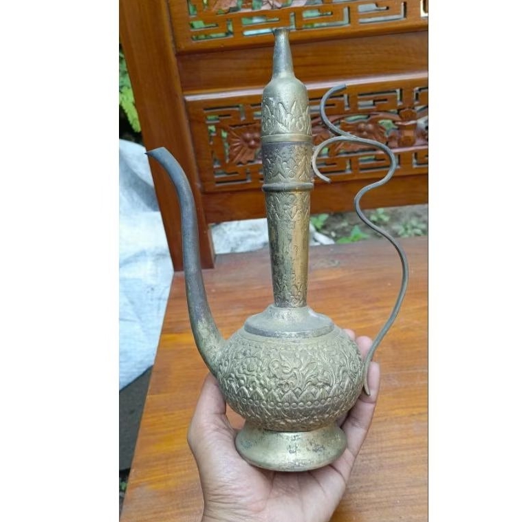 teko kuningan antik jadul vintage