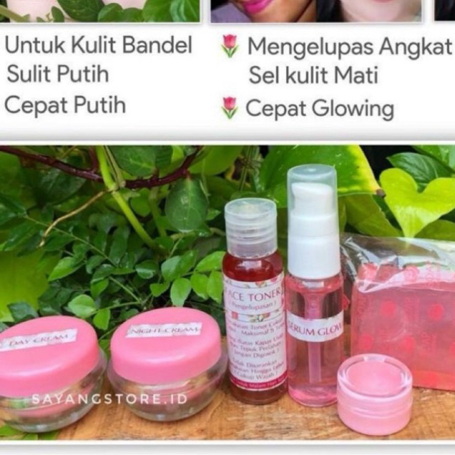 SUPER PINk . pemutih wajah / cream wajah / penglupasan.ori.