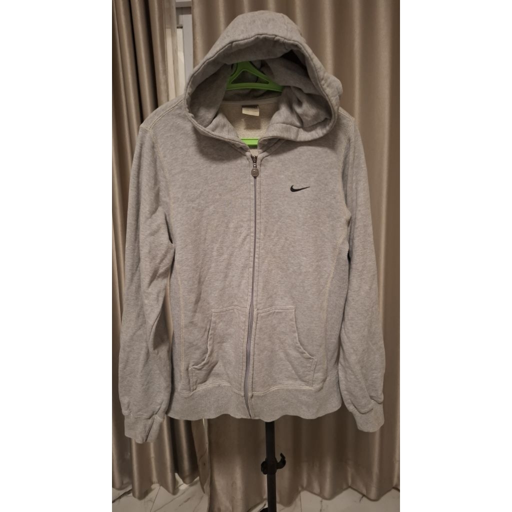 Hoodie Zipper Nike Original Warna Abu Size L Enak Pakai