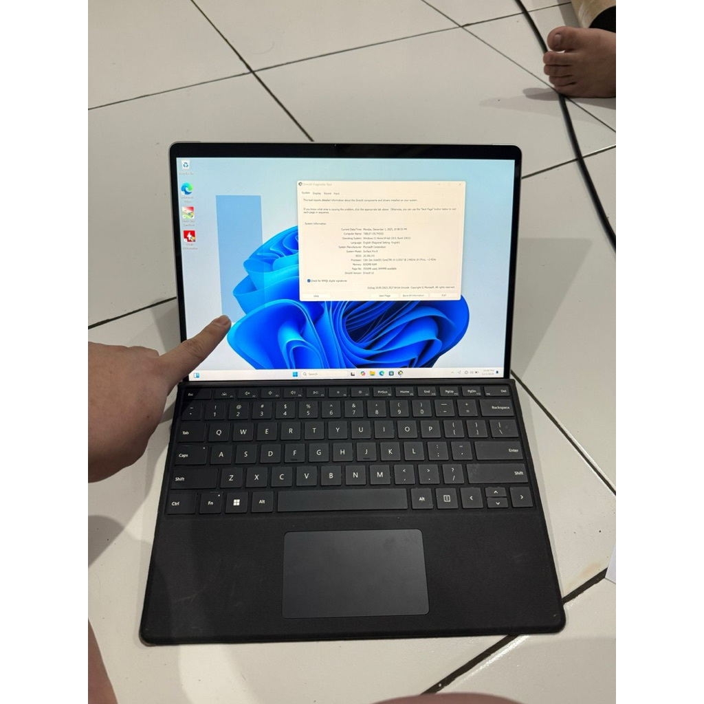 MICROSOFT SURFACE PRO 8 I5-1135G7 8GB RAM 128GB SSD MULUS 2K TOUCH TABLET