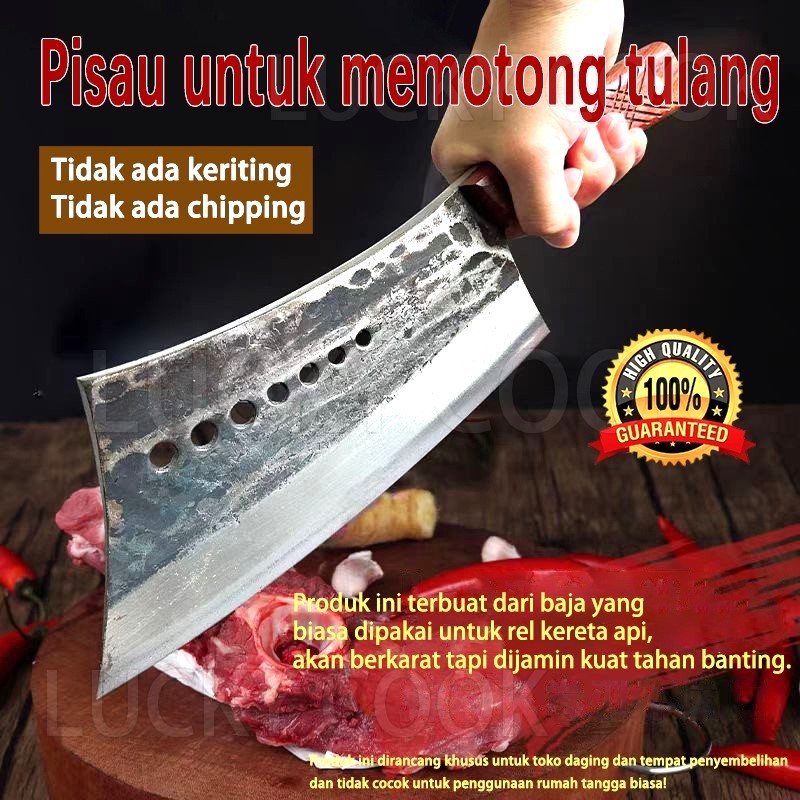 Pisau Cacah Daging dan Tulang Sapi, Tebal 8 mm Lebar 9 cm