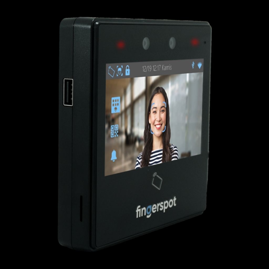 Mesin Absensi Wajah Fingerspot Vida W-2411M absen multi face kartu support online fio dan lokal LAN 