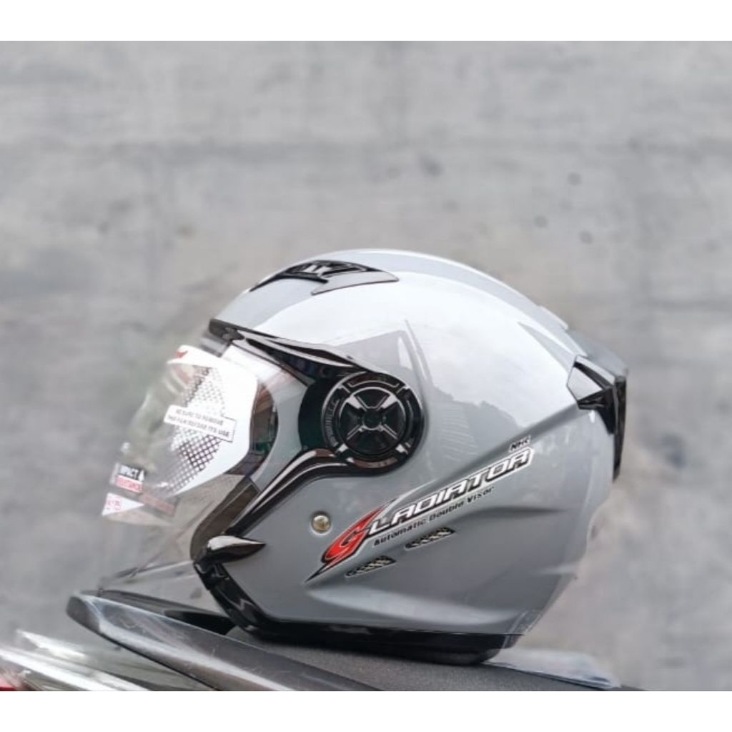 HELM NHK GLADIATOR SOLID DOBLE VISOR, HELM NHK GLADIATOR SOLID, ORIGINAL