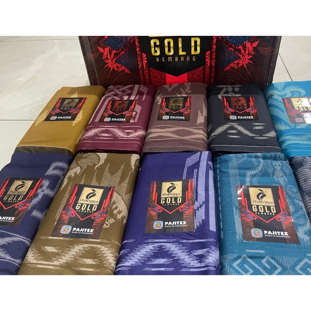 Sarung MANGGA GOLD KEMBANG Sarung Dewasa Mangga Gold Kembang Original