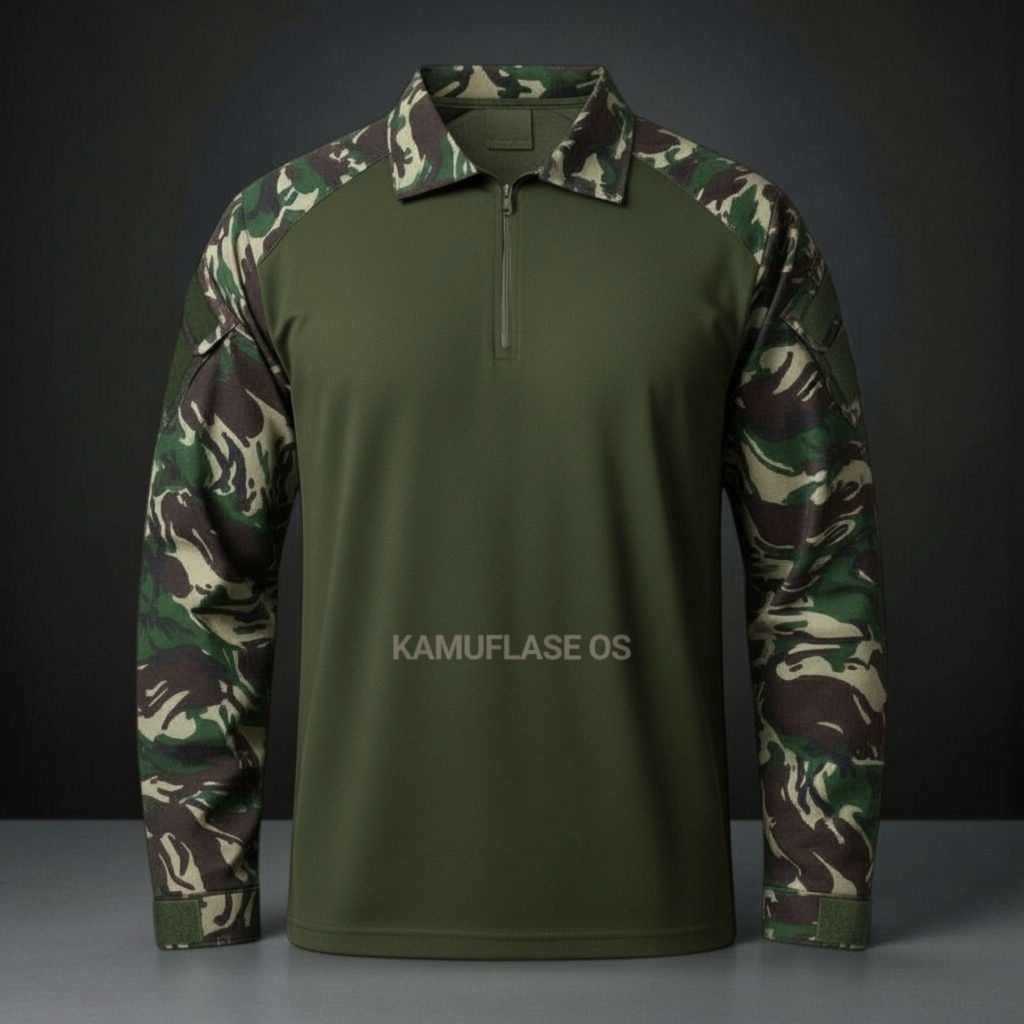 Kaos tactical BDU Combat shirt loreng TNI AD malvinas pakaian outdoor miltary malpinas