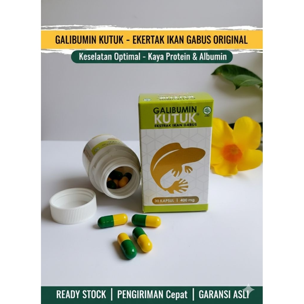 Albumin Premium ikan gabus Galibumin kutuk ASLI obat herbal terbaik untuk penyembuhan luka