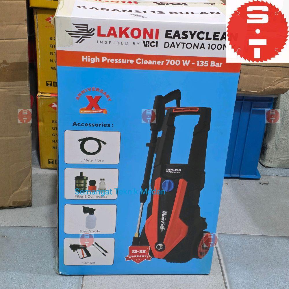EASYCLEAN DAYTONA 100MX MESIN JET CLEANER STEAM CUCI MOBIL MOTOR 135 BAR 700W 700 W WATT LAKONI 100 